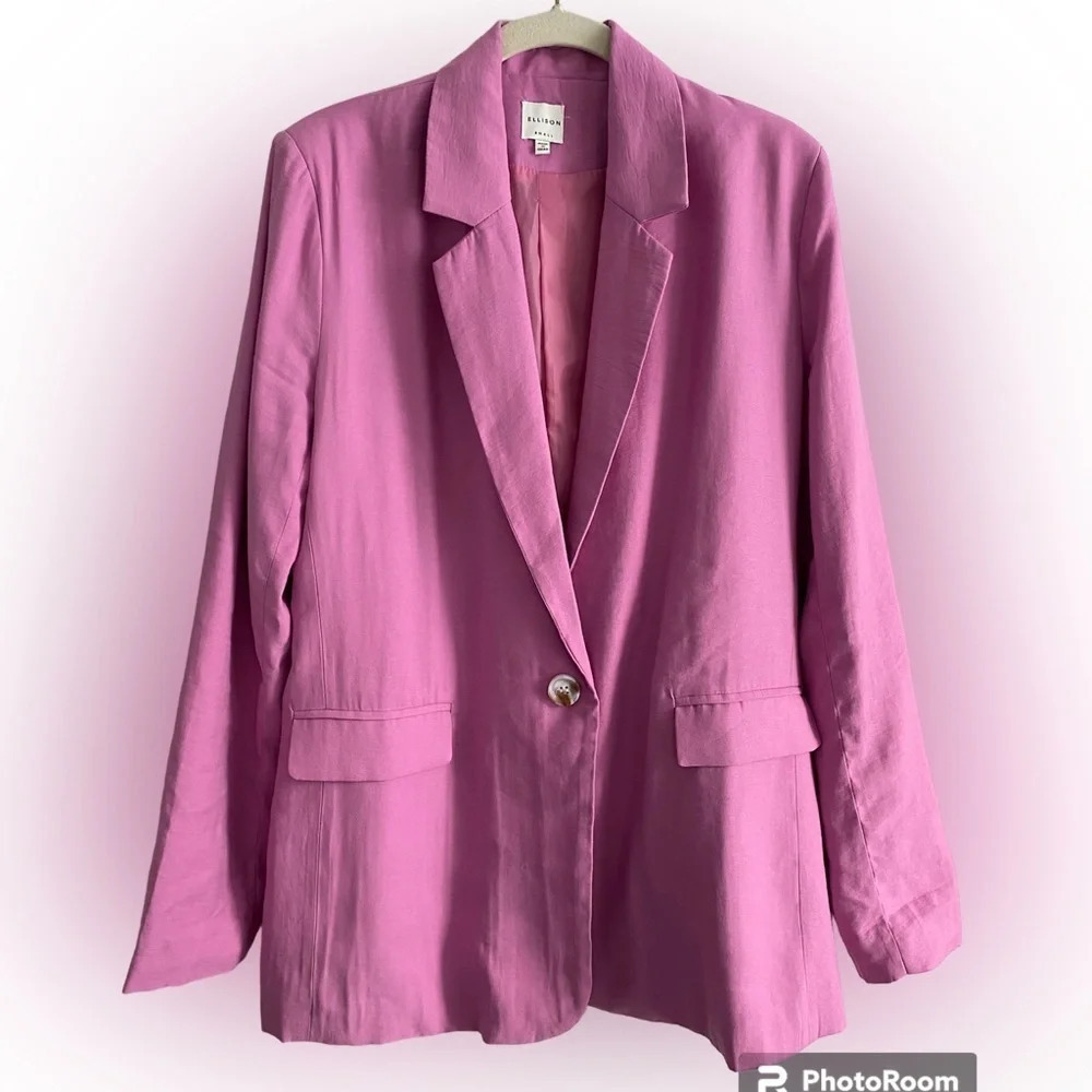 ELLISON Pink Oversized Blazer Size Small